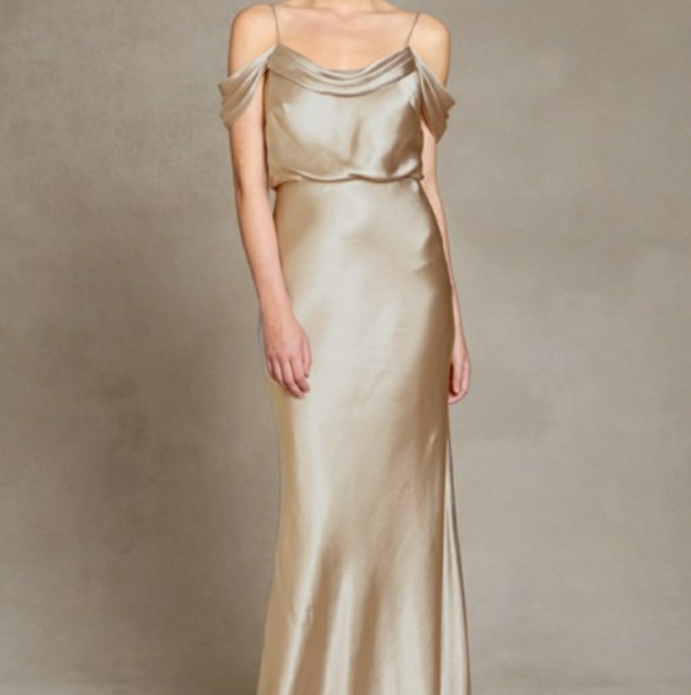 Sabine gold jenny yoo dress size 8